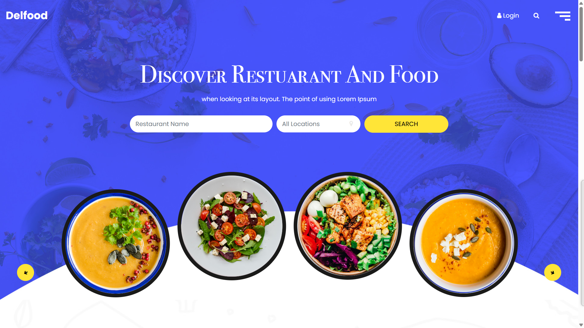 Delfood Template